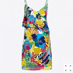 Ruffled Chifon JCrew Dress